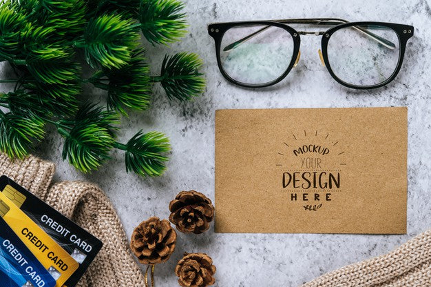 Paper Greeting Card Psd Mockup Psd
