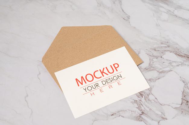 Paper Greeting Card Psd Mockup Psd
