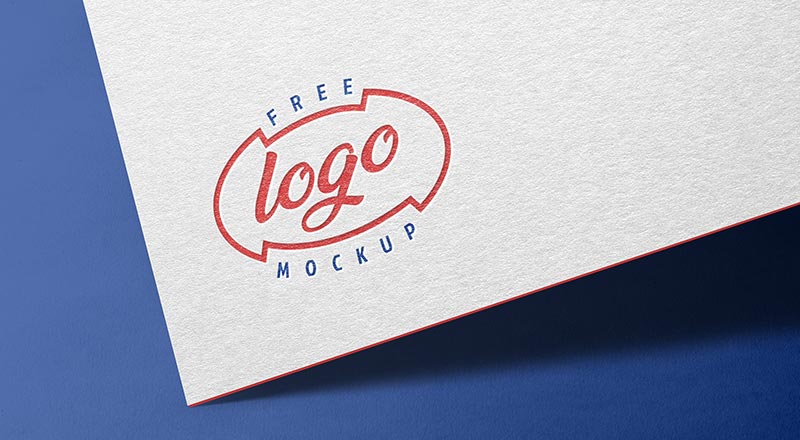 Paper Logo Mockup Psd
