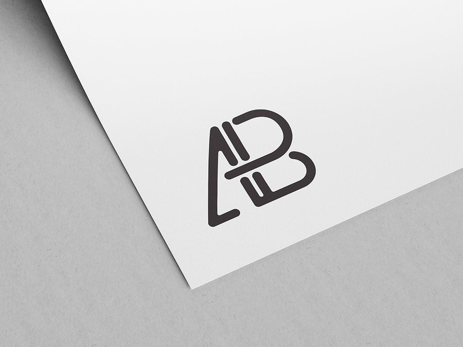 Paper Logo Mockup Vol.2