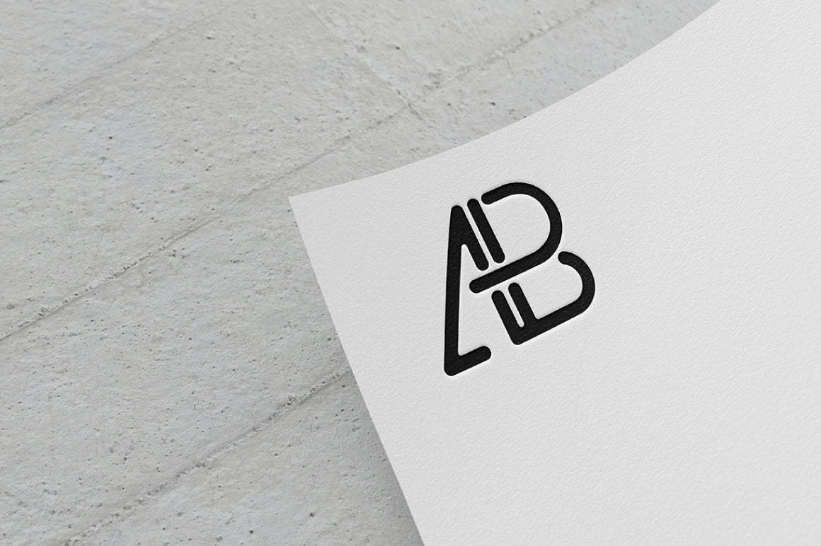 Paper Logo Mockup
