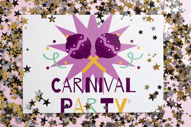 Paper Mockup For Carnival Psd