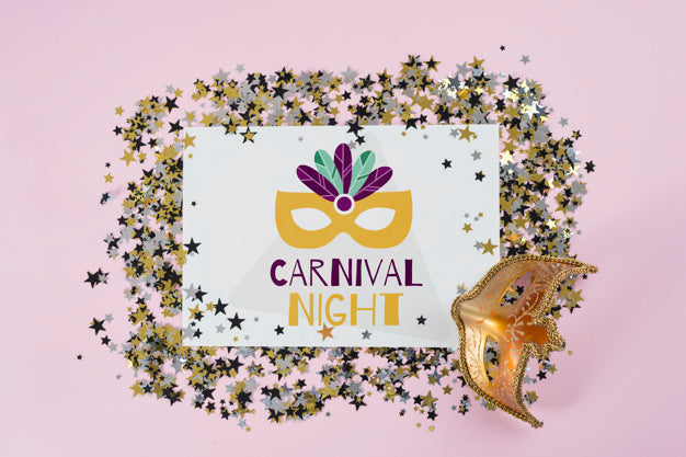 Paper Mockup For Carnival Psd