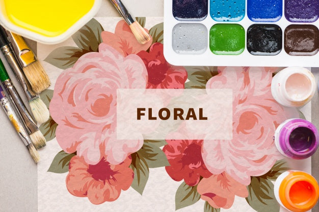 Paper Mockup With Artist Concept Psd