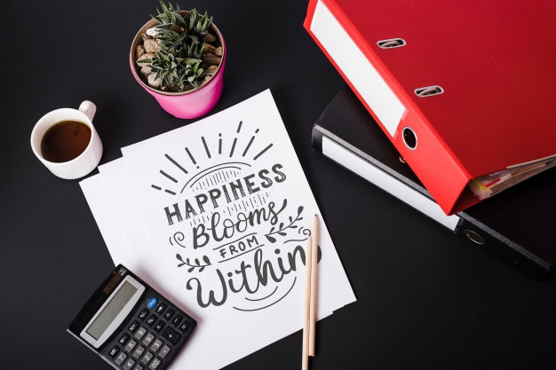 Paper Mockup With Business Concept Psd