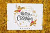 Paper Mockup With Christmas Decoration Psd