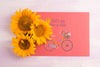 Paper Mockup With Floral Decoration Psd