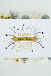 Paper Mockup With New Year Decoration Psd