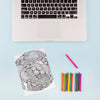 Paper Mockup With Pencils And Paper Psd