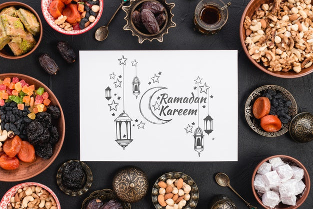 Paper Mockup With Ramadan Concept Psd
