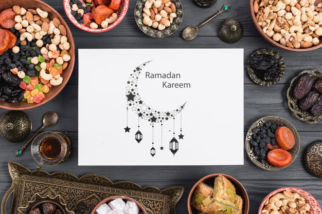 Paper Mockup With Ramadan Concept Psd