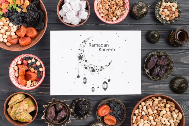 Paper Mockup With Ramadan Concept Psd