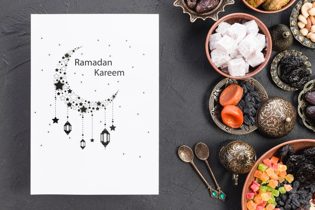 Paper Mockup With Ramadan Concept Psd