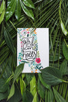 Paper Mockup Within Tropical Leaves Psd