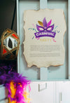Paper Page Mockup With Carnival Concept Psd