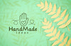 Paper Plants Background Handmade With Ferns Psd