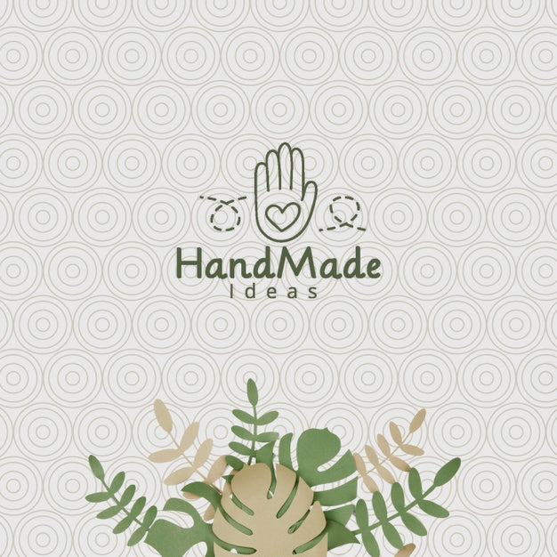 Paper Plants Background With Exotic Leaves Psd