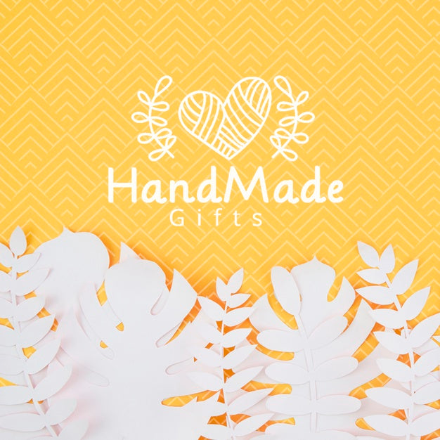 Paper Plants Background With Various White Leaves Psd