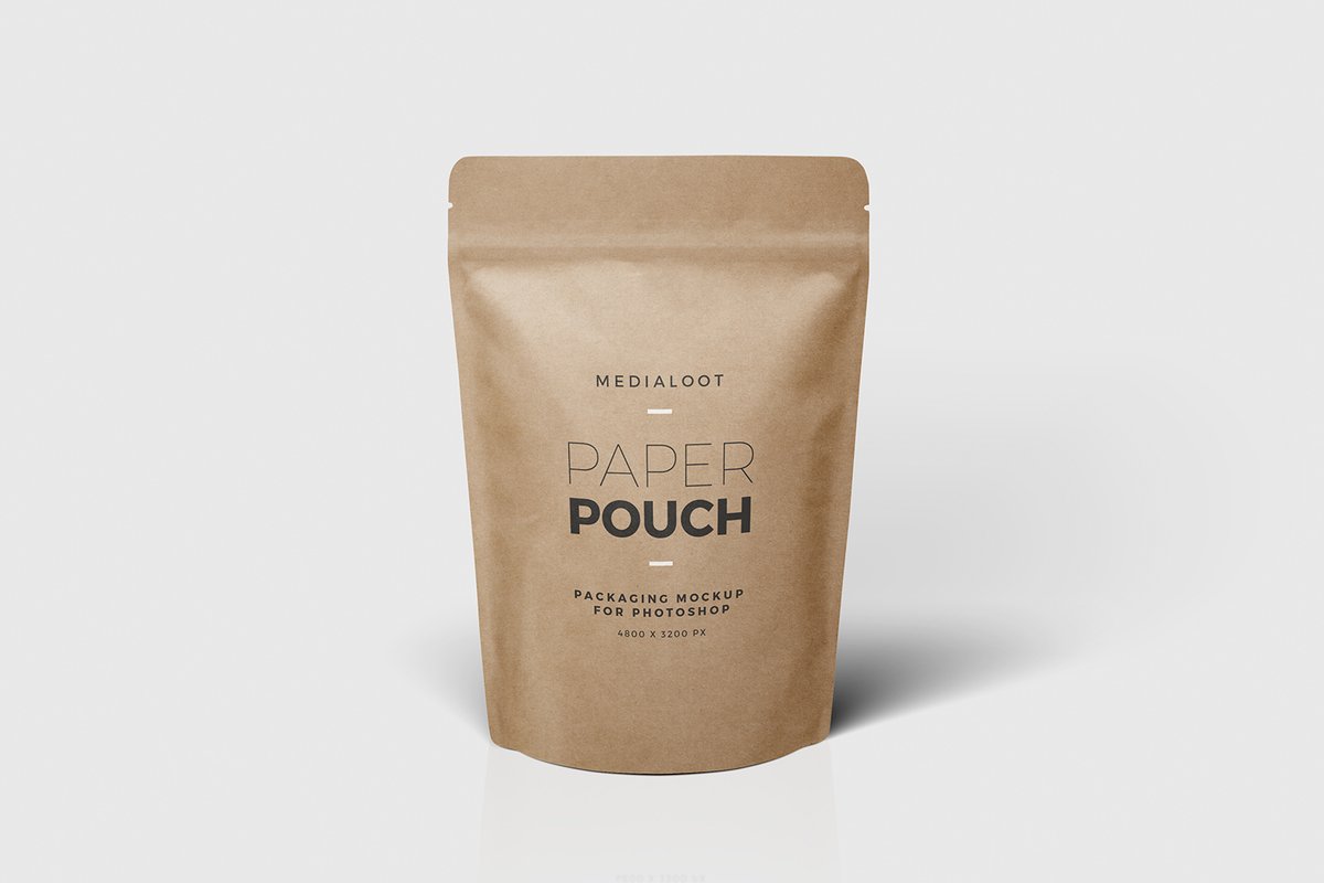 Paper Pouch Packaging Mockup