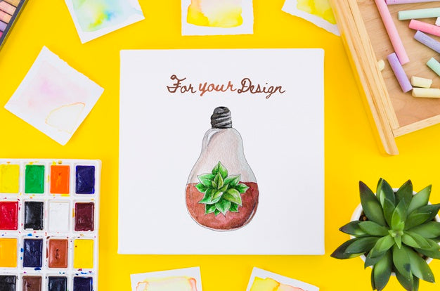 Paper Sheet Draw With Drawing Tools Psd