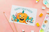 Paper Sheet Halloween Draw Concept Psd