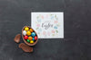 Paper Sheet With Chocolate Egg Psd