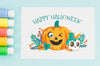 Paper Sheet With Happy Halloween Concept Psd