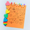 Paper Sheet With Heart Collection Psd