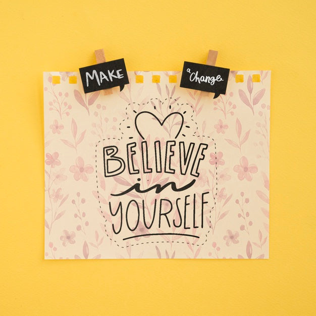 Paper Sheet With Positive Message Psd