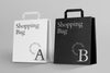 Paper Shopping Bag Mockup Design Psd
