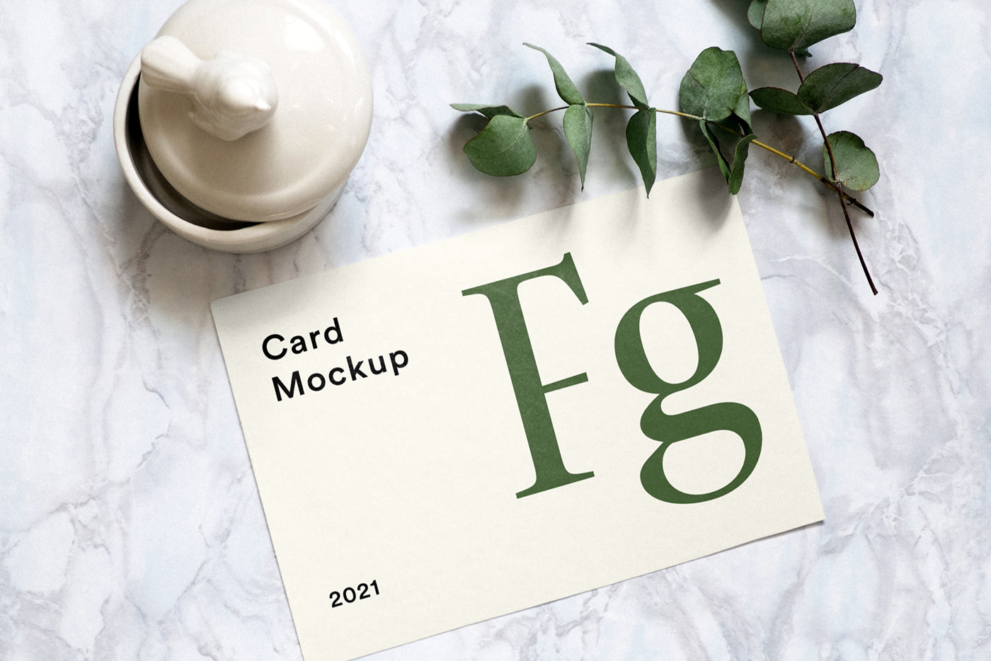Paper Square Card Psd Mockup