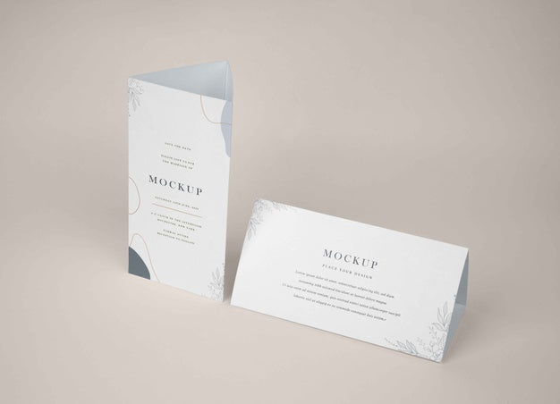 Paper Table Tent Mockup Design Psd