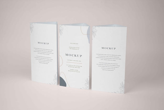 Paper Table Tent Mockup Design Psd