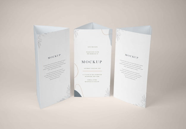 Paper Table Tent Mockup Design Psd