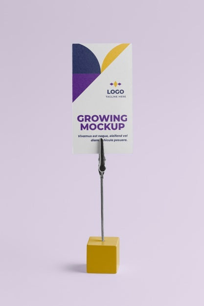 Paper Table Tent Mockup Isolated Psd