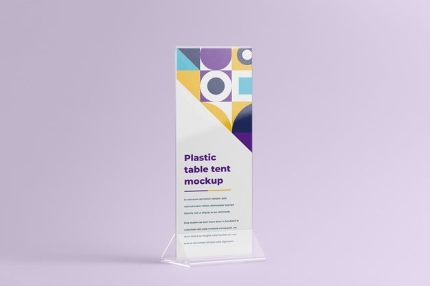 Paper Table Tent Mockup Isolated Psd