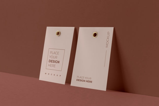 Paper Tag Design Mockup Psd