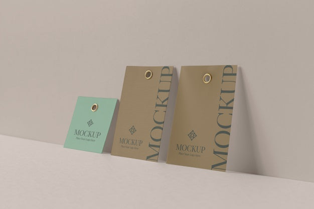 Paper Tag Design Mockup Psd