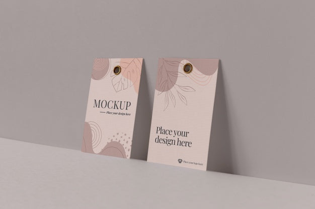 Paper Tag Design Mockup Psd
