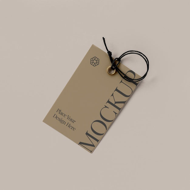 Paper Tag Design Mockup Psd