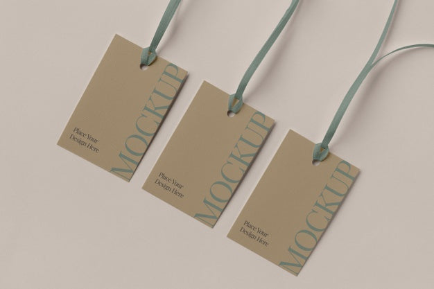 Paper Tag Design Mockup Psd