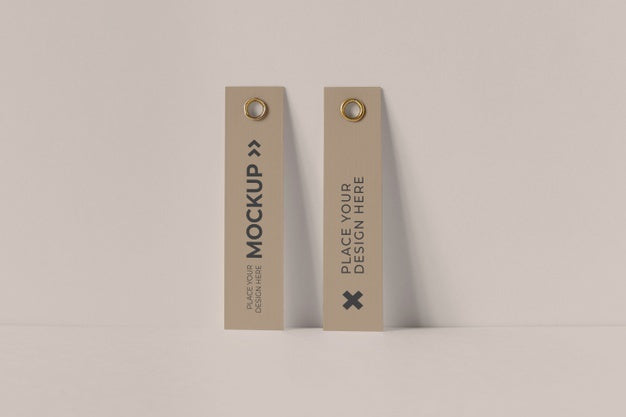 Paper Tag Design Mockup Psd