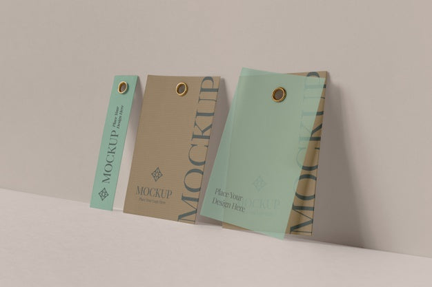 Paper Tag Design Mockup Psd