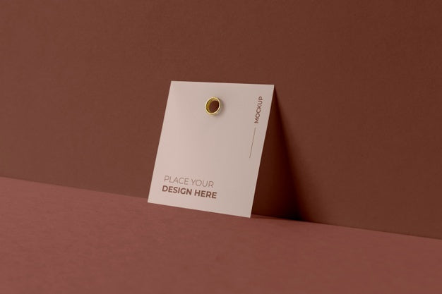 Paper Tag Design Mockup Psd