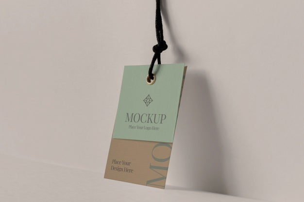 Paper Tag Design Mockup Psd