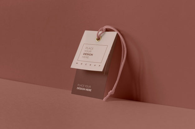 Paper Tag Design Mockup Psd