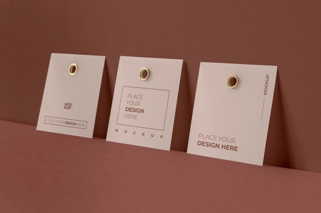Paper Tag Design Mockup Psd