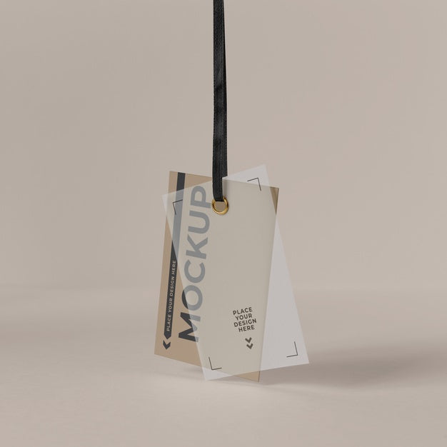 Paper Tag Design Mockup Psd