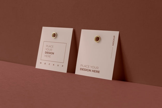 Paper Tag Design Mockup Psd