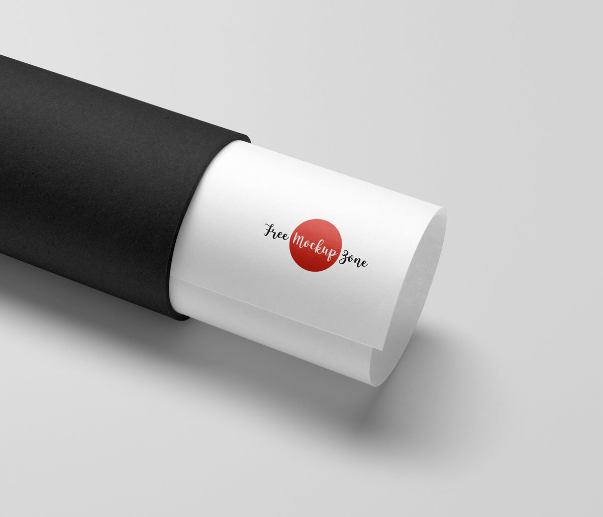 Paper Tube Logo Mockup Psd 2019